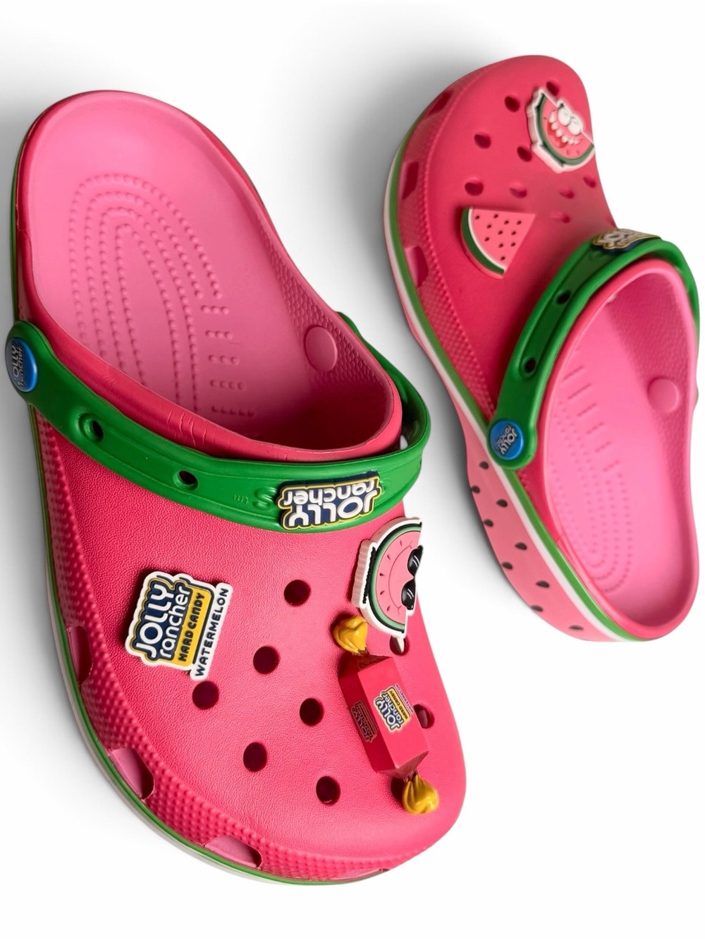 Crocs x Jolly Rancher Watermelon Classic Clogs Jibbitz M7 W9